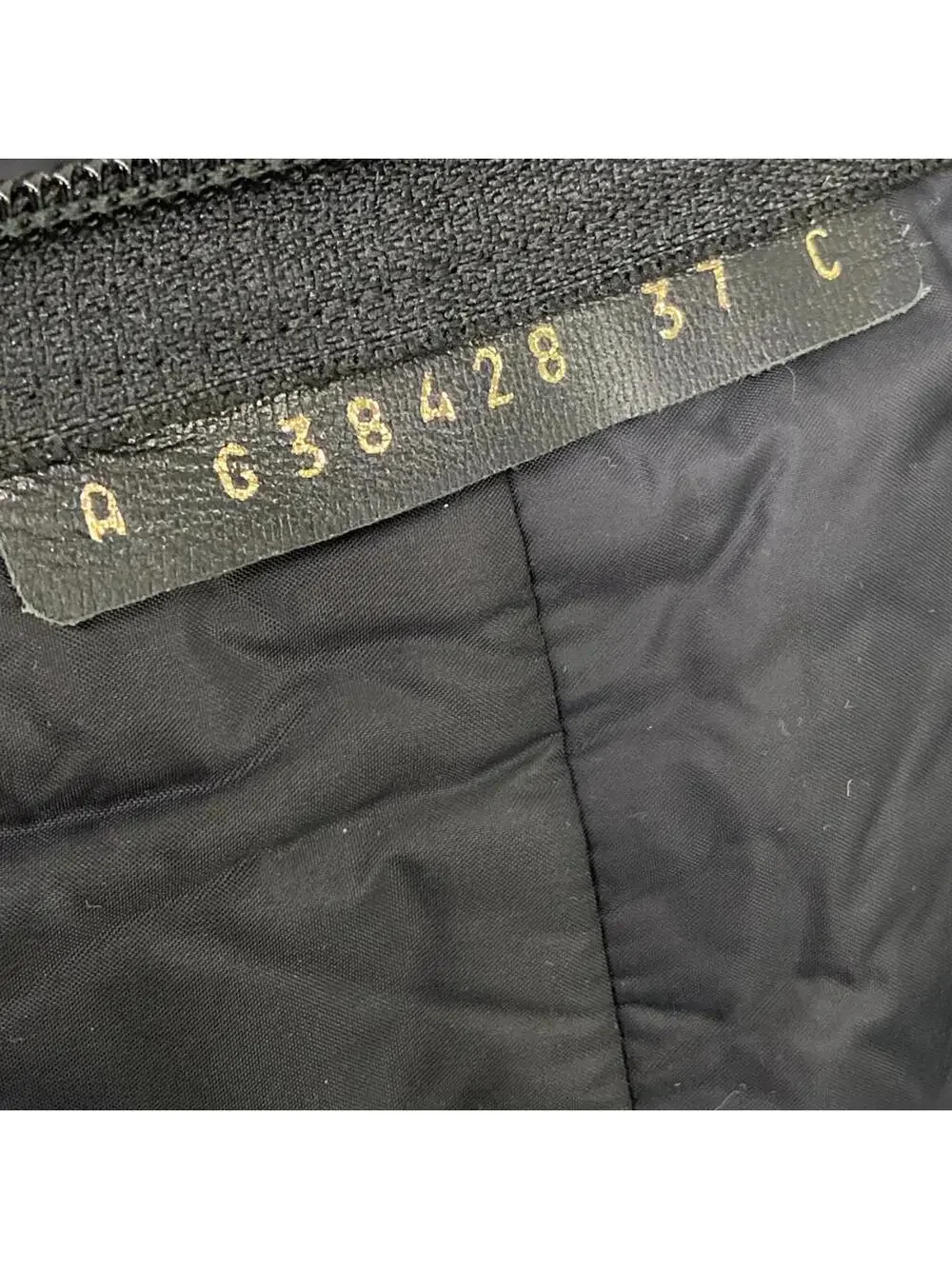 Chanel Black Gold Nylon Lambskin Patent #285679C13B